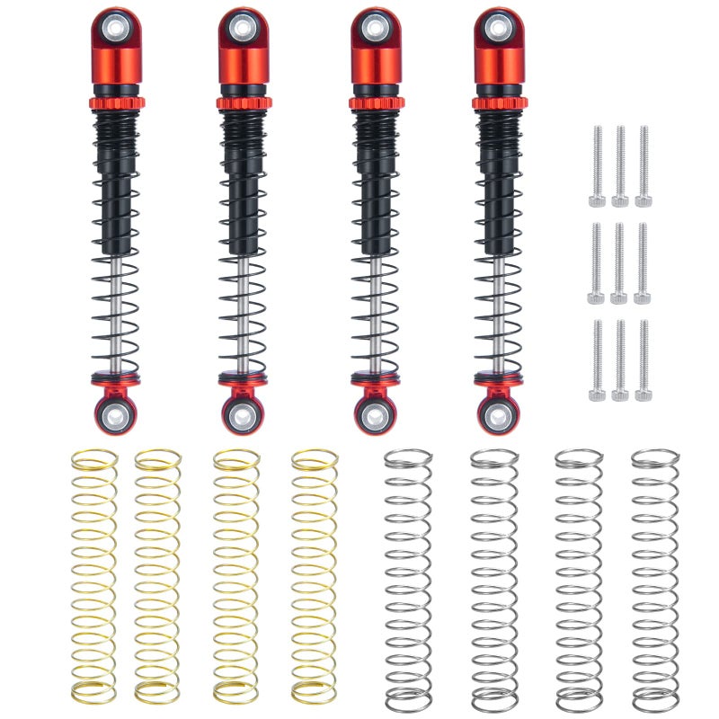 RCLIONS 1/24th RC Shocks 48mm Absorber Damper for All 1:24 Axial SCX24 AXI90081 Deadbolt AXI00002 JLU AXI00005 Gladiator RC Crawler Car Upgrades - Image 1